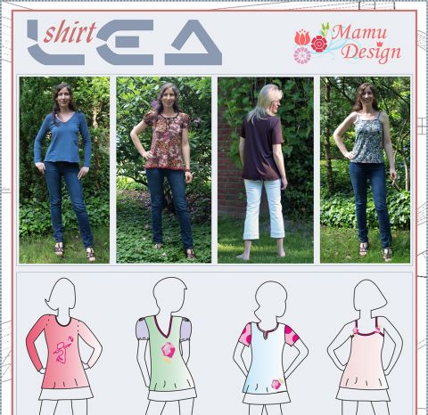 Sewing Instructions LEA pattern woman shirt top