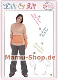 PDF-Anleitung WILLI & ELLI Schnittmuster Shirt Damen,Mädchen,Jungs