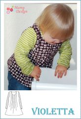 Sewing Instructions VIOLETTA Pattern Shirt Dress Ladies Girls