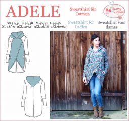 ADELE Pattern Sweatshirt, Hoodie, Long-Shirt for Woman