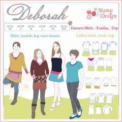 Pattern and Sewing Instructions DEBORAH Sweatshirt, Sweat-Dress for Women