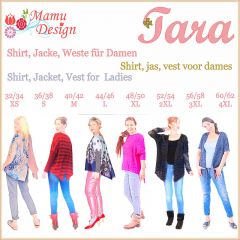 Pattern and Sewing Instructions TARA Shirt Jacket Vest) for ladies